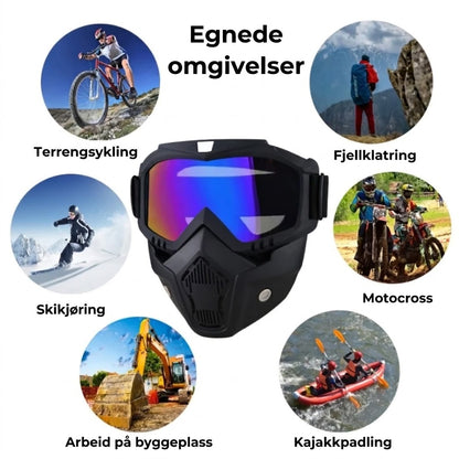 Ripebestandig sportsmaske